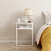 steel side table